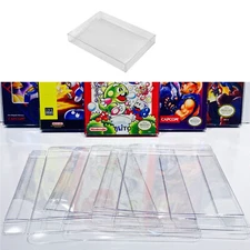 1x Box Protectors for NINTENDO NES Video Game Boxes! Clear Display Cases CIB New