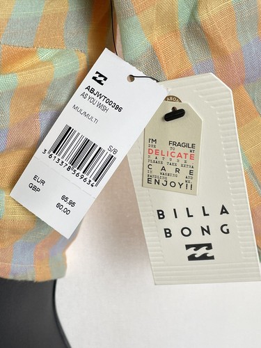 Vestito Babydoll Billabong Be Mine - Piccolo (UK 8) Nuovo con etichette - Foto 15 di 15