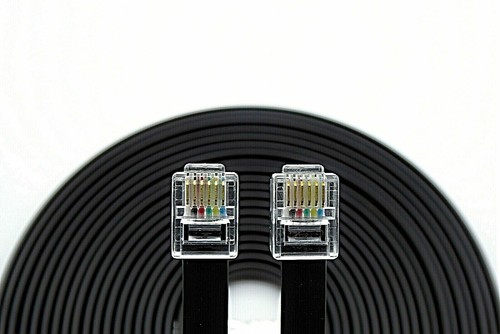 TELÉFONO RJ12 DCC FERROCARRIL DIGITRAX LOCONET HORNBY CABLE DE DATOS CABLE RECTO 6 PINES - Imagen 4 de 7