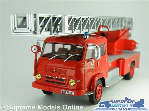 SAVIEM S7 FIRE ENGINE MODEL TRUCK 1:43 SCALE IXO TURNTABLE FRANCE LORRY K8 - Afbeelding 1 van 5