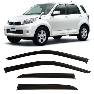 Tape-on Window Wind Visors Rain Guard Vent Deflectors For Toyota Rush 2006-2016