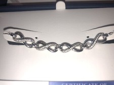 Women s 925 Sterling Silver & Diamond Infinit...