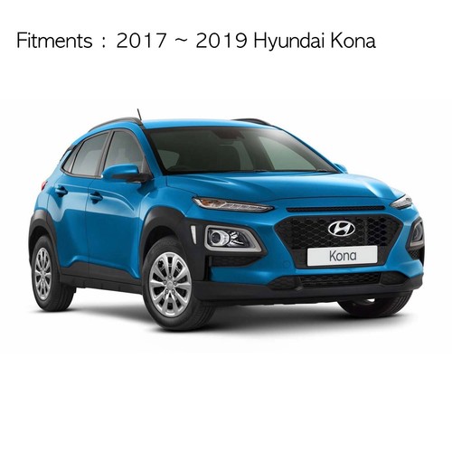 SAFE Smoke Tinted weather shields Visor 4pcs for 2017 ~ 2019 Hyundai Kona - Picture 2 of 8