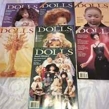 DOLLS, THE COLLECTOR'S MAGAZINES, LOT OF 7, 1995