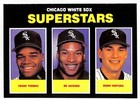 Bo Jackson / Frank Thomas / Robin Ventura 1991 Chicago White Sox Superstars Card