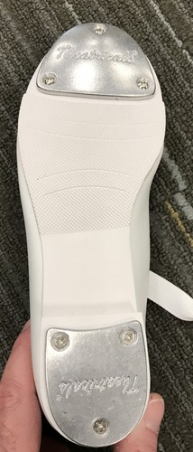 Theatricals calzature scarpe da rubinetto ragazza cravatta a nastro bianca taglia 1,5 M - Foto 5 di 7