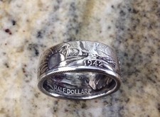 1940  s Silver Walking Liberty Half Dollar Ring
