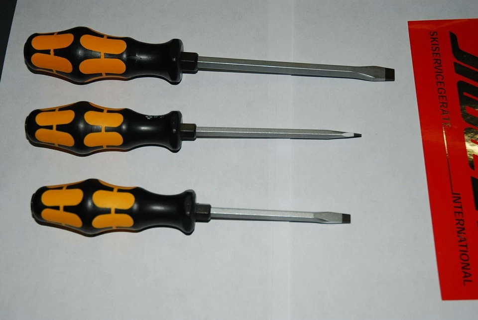SNOLI SCREWDRIVERS (3) WERA Standard Screwdrivers SLOT
