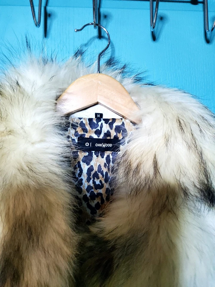 blouson, veste cuir et fourrure femme oakwood vintage  - Photo 2/4