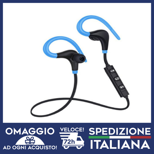 Auricolare Bluetooth Sport BLU Alto-volume Super-Bassi per tutti i  telefoni🇮🇹 | eBay