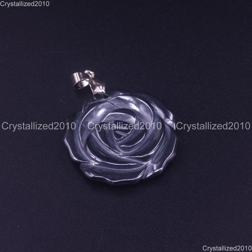 Piedras Preciosas Naturales Talladas Rosa Flores Reiki Chakra Curación Colgante Joyería Cuentas - Imagen 35 de 39
