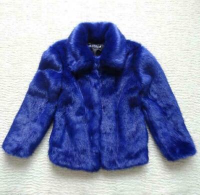 Men Winter Blue Lapel Collar  Coat Warm Thicken Short Parka Soft ry Coat