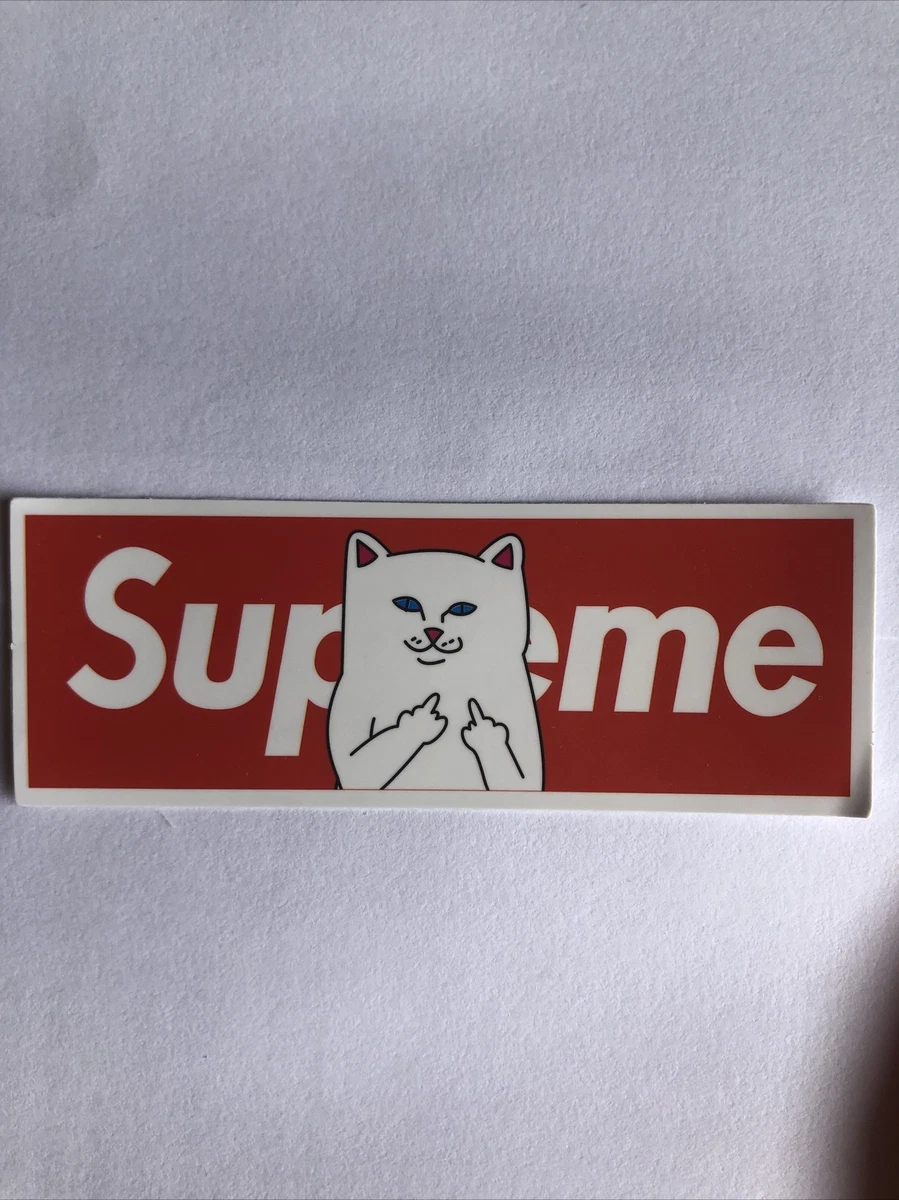 Supreme online cat sticker