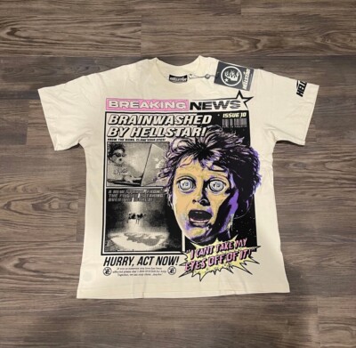 *BRAND NEW* Hellstar Breaking News Tee Ready To Ship   ( SIZE M)