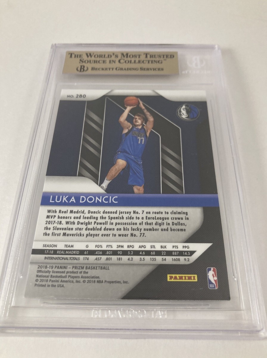 2018 Panini Prizm Silver Prizm Luka Doncic RC Rookie BGS 9.5 GEM