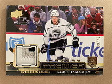 2022-23 UD Premier Imagery Rookies Samuel Fagemo Patch /75 LA Kings PDJR-SF
