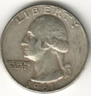 USA - 1961D - Washington ¼ $ - Silver Eagle - #12403RG