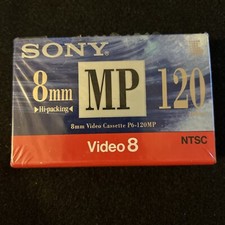 SONY 8mm MP 120 min Blank Video8 Video Cassette Tape P6-120MP Sealed
