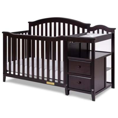 AFG Baby Furniture Kali 4-in-1 Convertible Crib and Changer Espresso