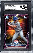WYATT LANGFORD 🔥 36/199 Jersey Match - SGC 9.5 - 2023 Bowman Draft Chrome