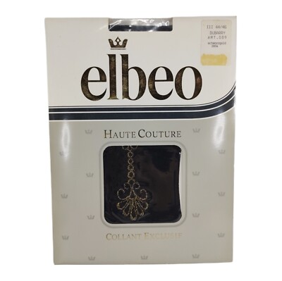 Elbeo Strumpfhose Dubarry Gr. 3/III / 44-46 Art. 089 schwarz gold NEU & OVP