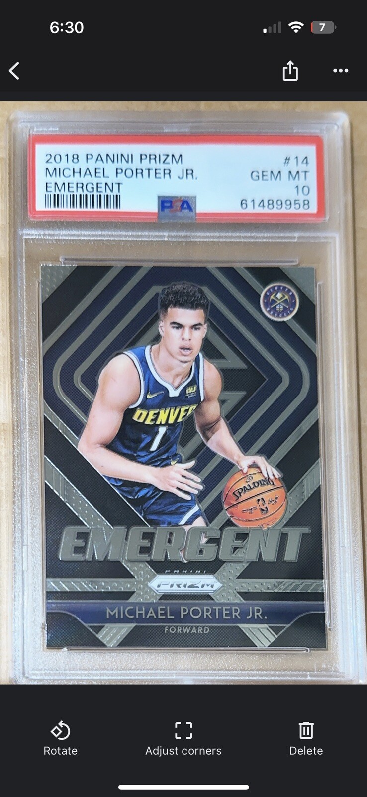Michael Porter Jr. 2018 Prizm #14 Emergent - Silver Price Guide