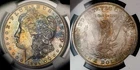 1900-O $1 Morgan Silver Dollar - PQ - Rainbow Toning - NGC MS 66 - SKU-B2167