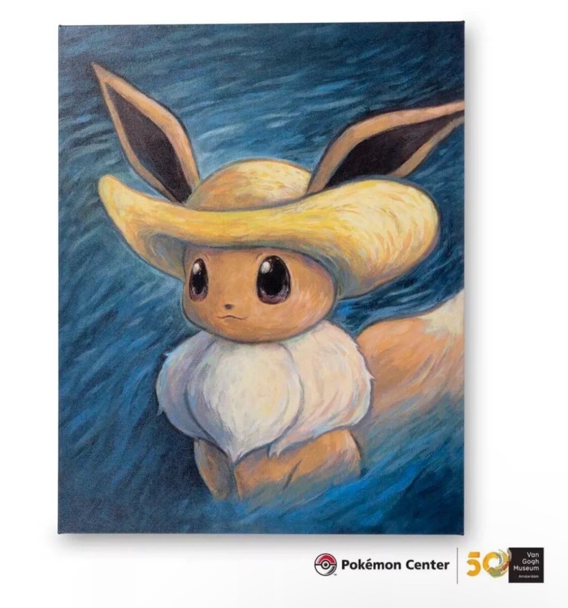 Pokémon Center x Van Gogh Museum:Eevee Self Portrait with Straw