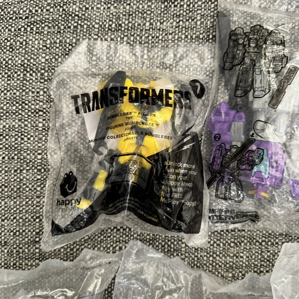 Hasbro Burger King 2011 Transformer Flip Outs Dark Side of the Moon Mix Lote de 7 Foto 3 de 4