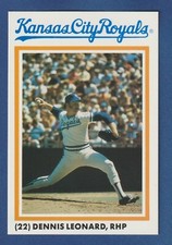 DENNIS LEONARD 1986 National Photo Royals Stadium Giveaway PROMO Card SGA MLB*