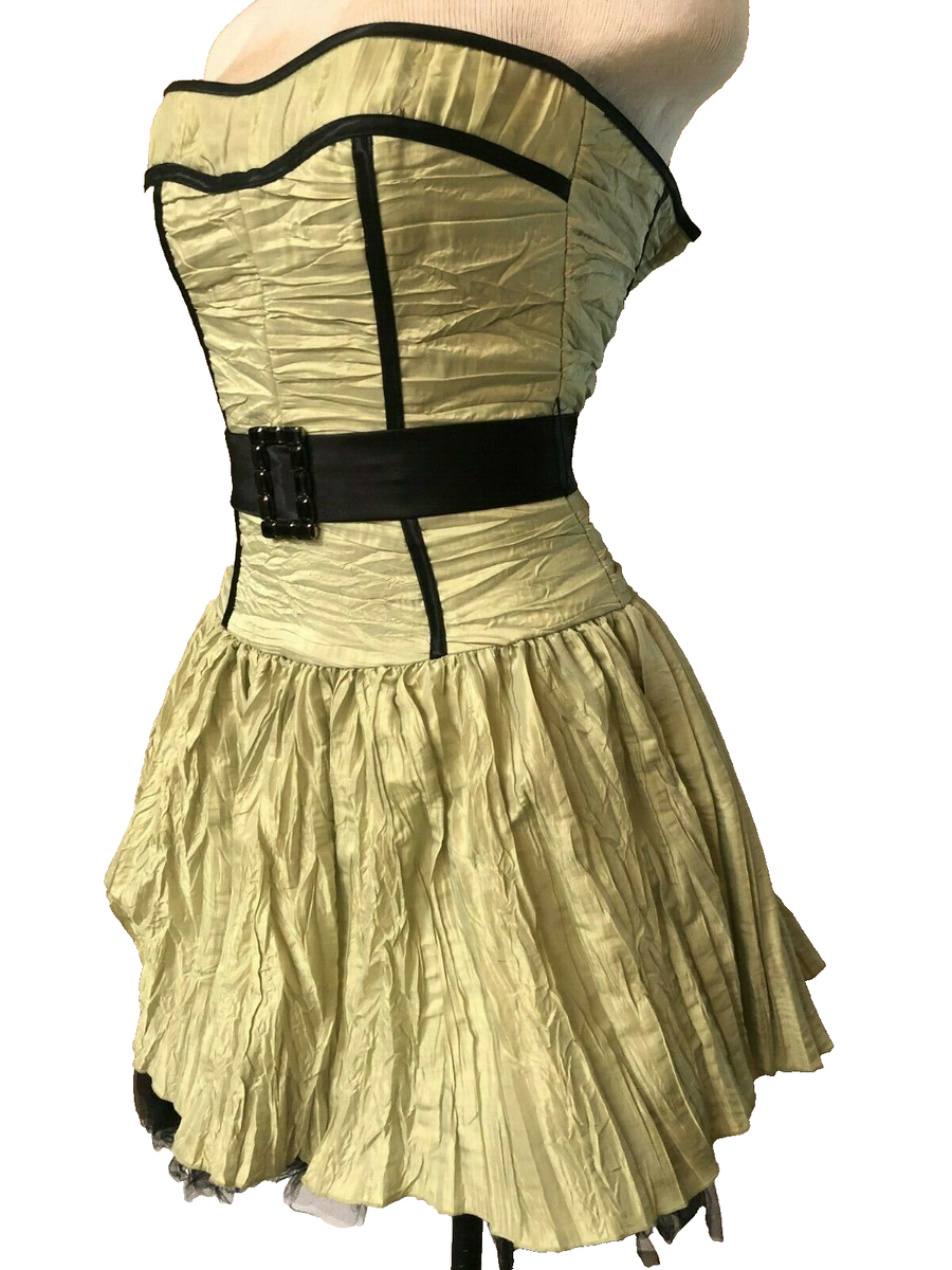 slim fit dress slacks GUNNE SAX for ModCloth Lilly Corselette Midi Dress