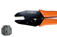 GIZWIZ Interchangeable Ratchet Crimping Tool For Non-insulated Flag Terminals