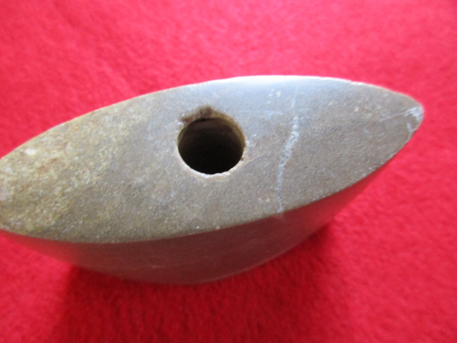 NATIVE AMERICAN BANNERSTONE, POLISHED VARIETY STONE ARTIFACT, PE0324*H