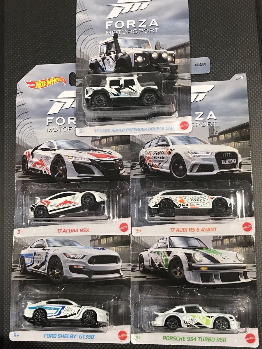 Hot Wheels Forza Motorsport 2020 set Defender AudiRS6 Shelby