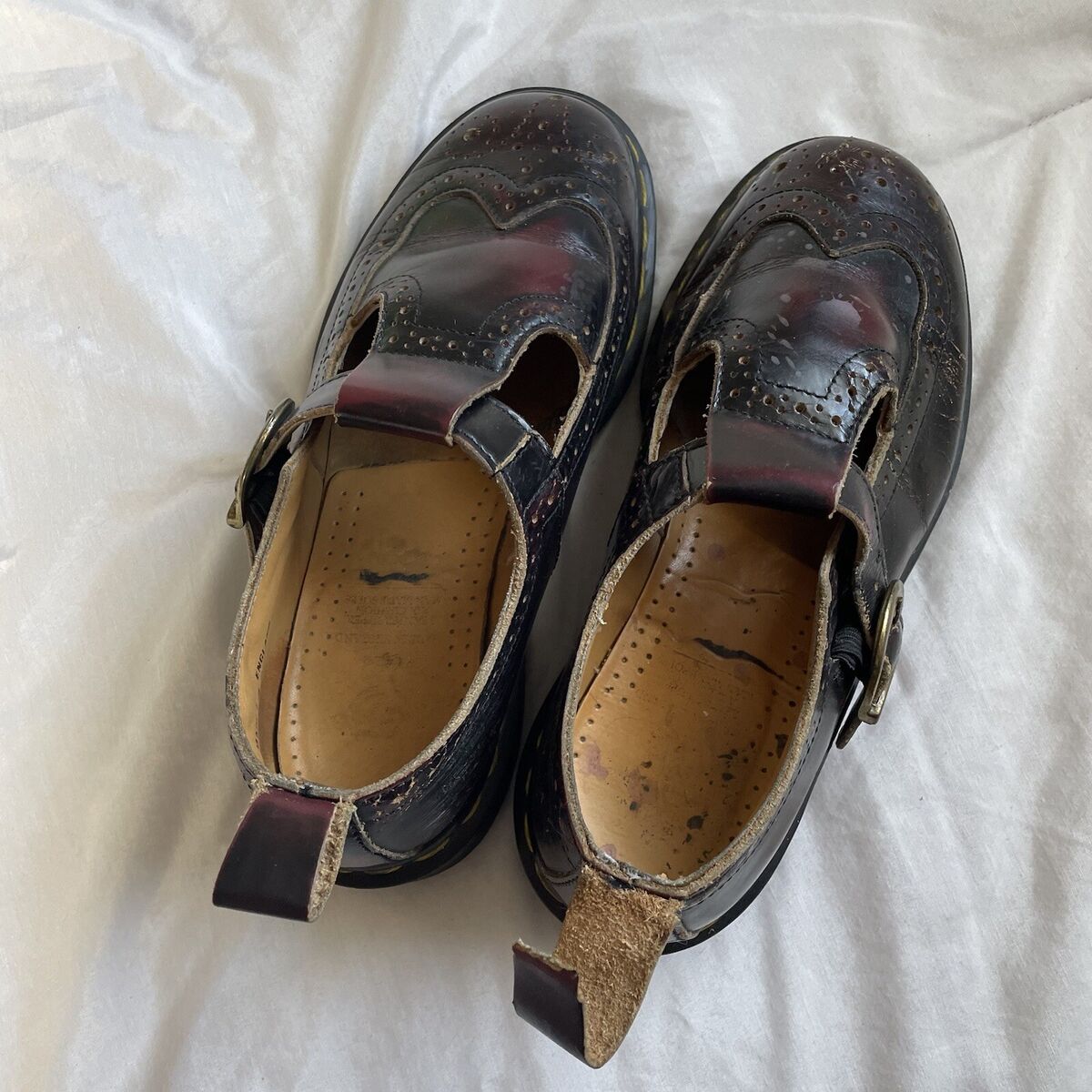 Dr. Martens MIE vintage cherry arcadia wingtip mary janes Dr. Martens MIE vintage cherry arcadia wingtip mary janes