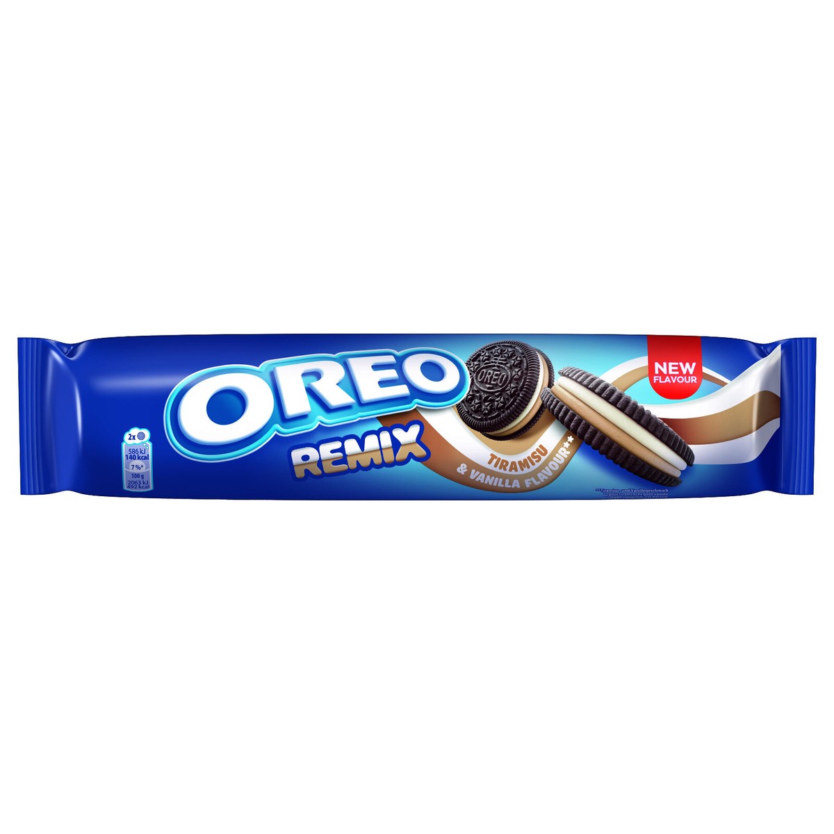 2 OREO REMIX Tiramisu & Vanilla Flavor Spread Cookies Biscuits