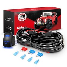 #1 Kit de arnés de cableado 10011W 16AWG, barra de luz LED de 2 cables de 12V