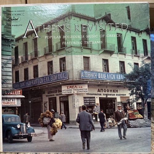 Athens Revisited Popular Bouzoukia Music of Greece Featuring Tsitsanis Vinyl LPO - Foto 2 di 3
