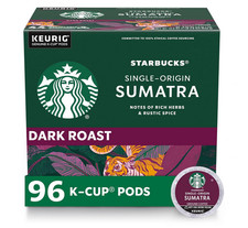 Starbucks K-Cup Coffee Pods, Dark Roast Coffee 4 boxes 96 pods total