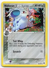 Nidoran F 56/101 Dragon Frontiers Reverse Holo Common Pokemon Card Stamped LP