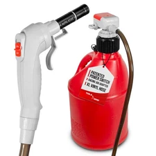 - Auto Stop Fuel Pump w/ 51.2" Vinyl Hose - 2x Protection, US Patented Power ...