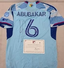 Colorado Rapids LALAS ABUBAKAR Signed Match Used Soccer Jersey 2024 Season BLUE