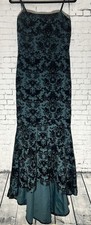 Windsor Liyah High-Low Ruffle Dress Size XL Mermaid Silhouette Hunter/Black NWT