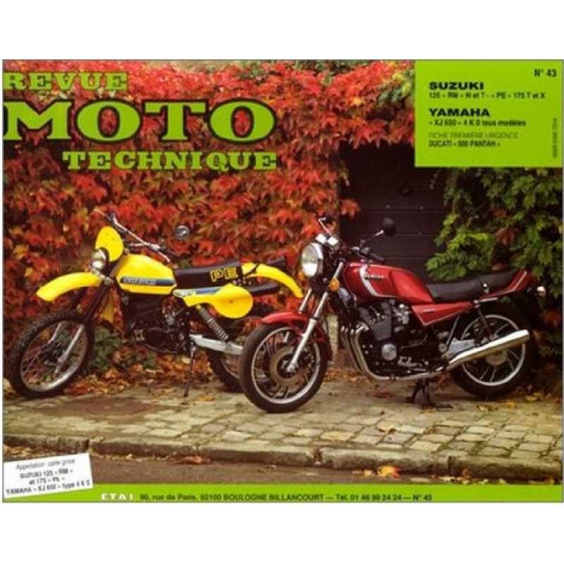 Revue Moto Technique Suzuki RM 125 PE 175 1979 1980 1981 1982 1983 RMT 43
