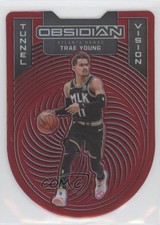 2020-21 Panini Obsidian Tunnel Vision Electric Etch Red Flood Trae Young #5 0x5w