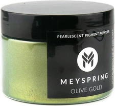 MEYSPRING Olive Gold Epoxy Resin Green Pigment - 50 Grams - 