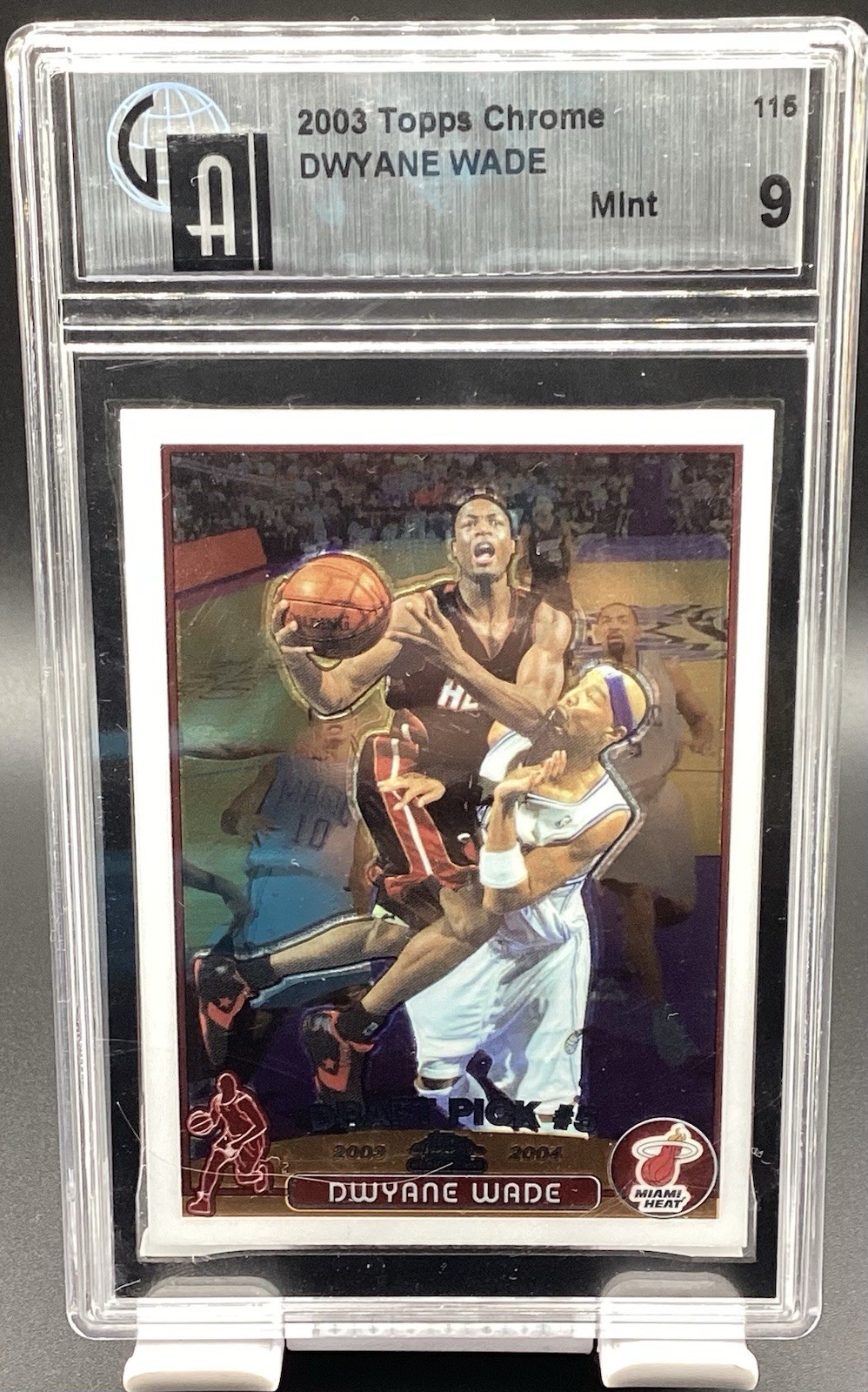 Dwyane Wade Topps Chrome PSA9 ルーキーカード 2024-25 TOPPS CHROME BASKETBALL BALL OF DUTY DWYANE WADE