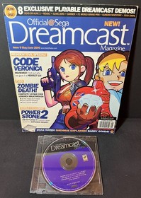 Lot of 8 Official Sega Dreamcast Magazine & 9 Demo Discs 1999-2001