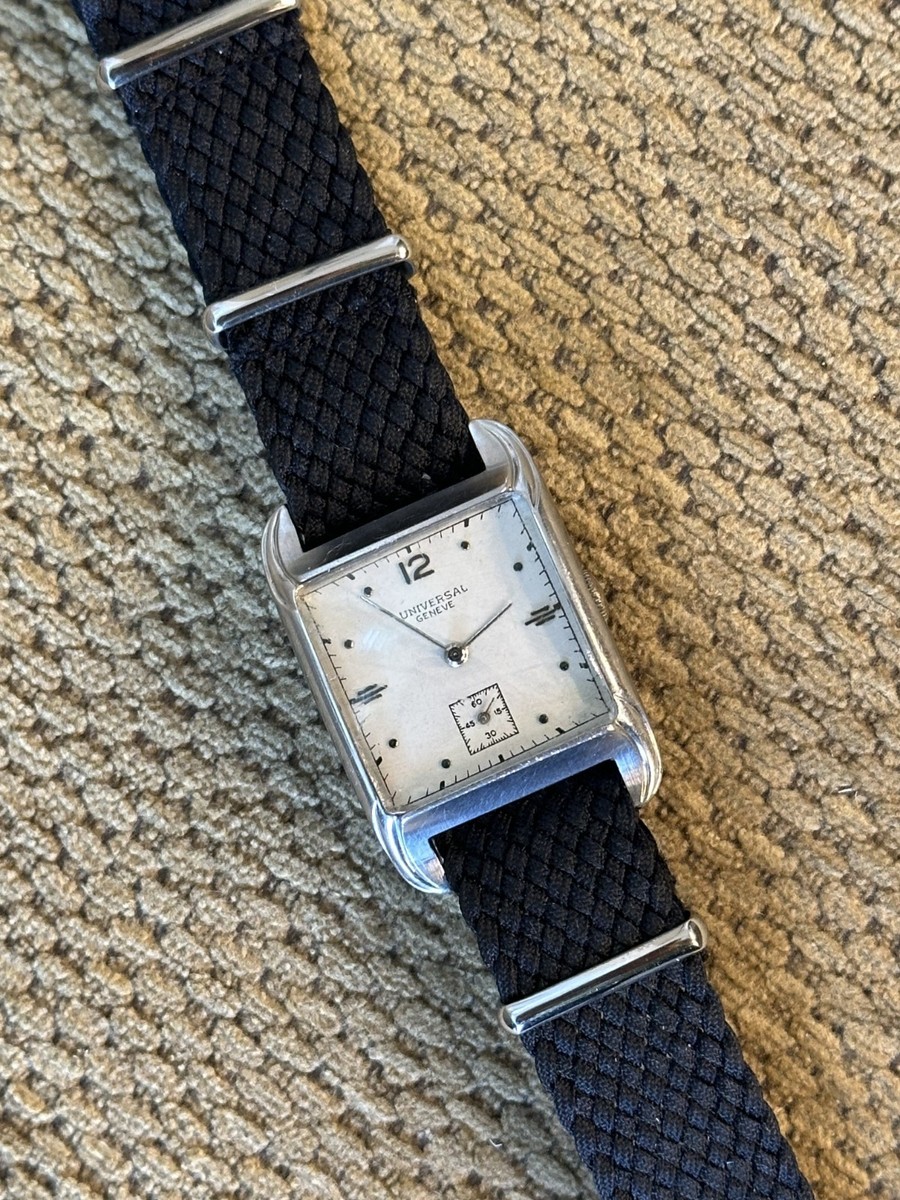 【OH済】Universal Geneve 腕時計 手巻きビンテージ Vintage Universal Geneve tank dress watch 20979 art deco stainless