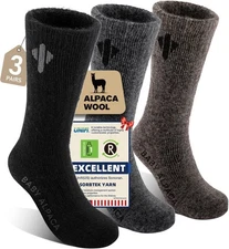 Thermal Alpaca Wool Boot Socks